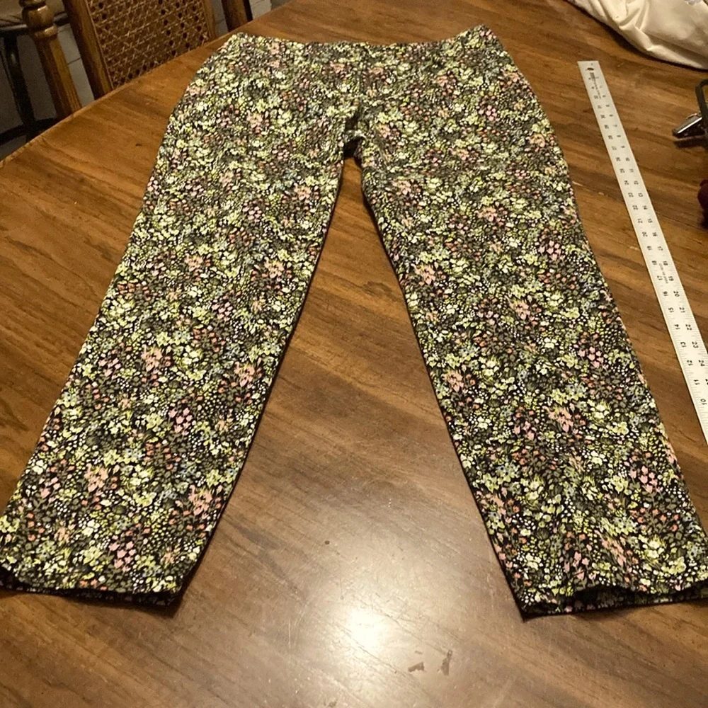 J Jill Live in‎ Chino pants floral print size 4